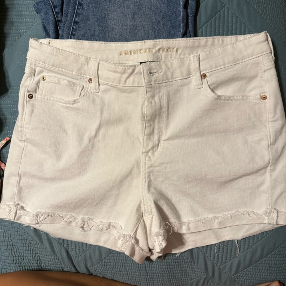 American Eagle Outfitters White Jean Shorts